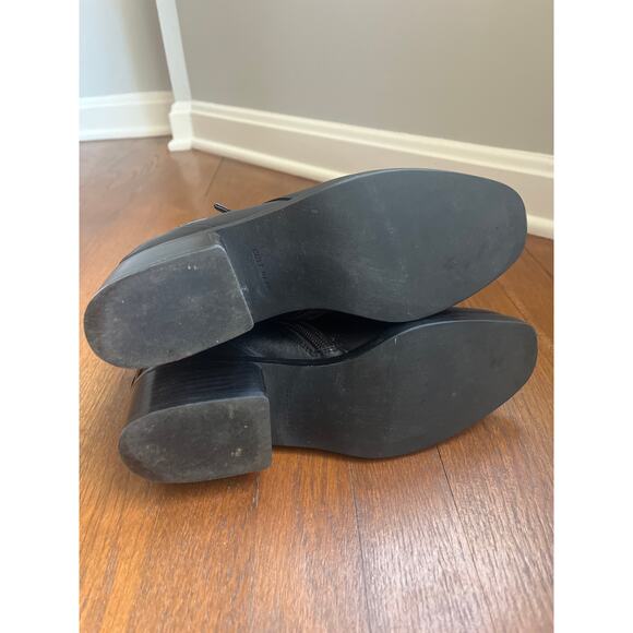 Cole Haan Etta II Black Leather Ankle Bootie with Buckle Strap Size 8.5 - Picture 5 of 8